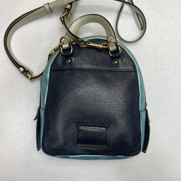 Coach Andi Midnight/Multi Mini Metallic Blue Backpack - Picture 9 of 16